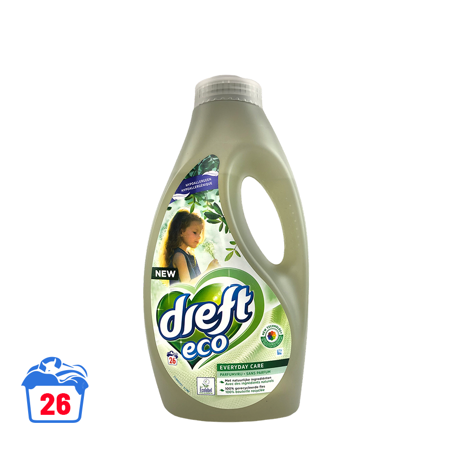 Dreft Wasmiddel Eco Parfumvrij 1430ml